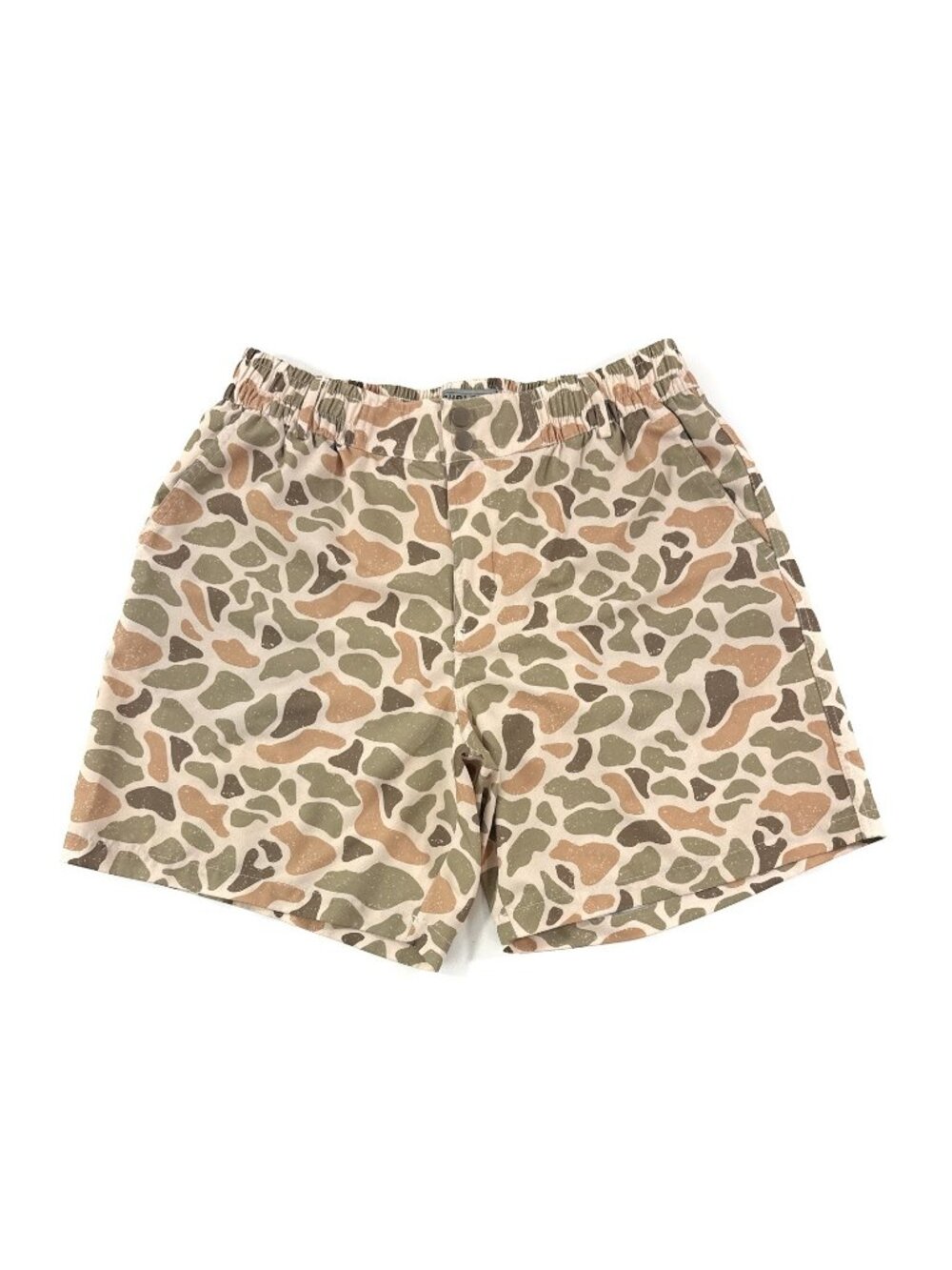 Burlebo Everyday Shorts Size M Elastic Waist Performance Stretch Venado Camo